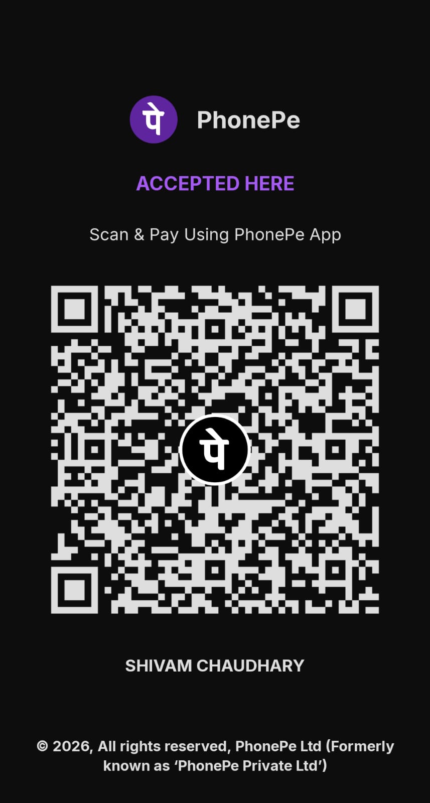 Hotel Signature Bilari PhonePe QR Code